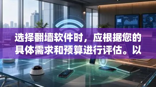 选择翻墙软件时,应根据您的具体需求和预算进行评估。以下是一个 organized的指南,帮助您做出明智的选择