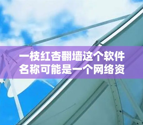 一枝红杏翻墙这个软件名称可能是一个网络资源或工具，用于翻墙。为了提供准确的信息，我需要更多的上下文来确定它的具体功能和用途